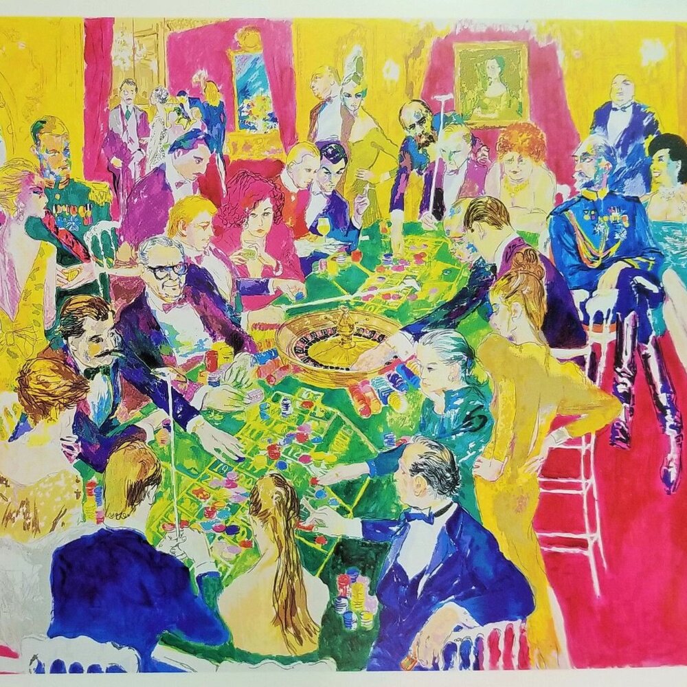 LeROY NEIMAN Collectable Post Card - BADEN BADEN 1987